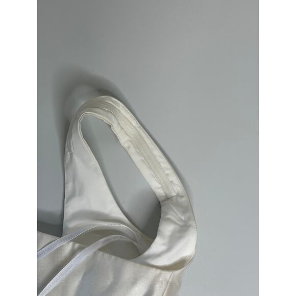 Dessy Collection NWT Square Neck Satin Midi Dress Full Skirt Pockets Formal 14 - Picture 8 of 9